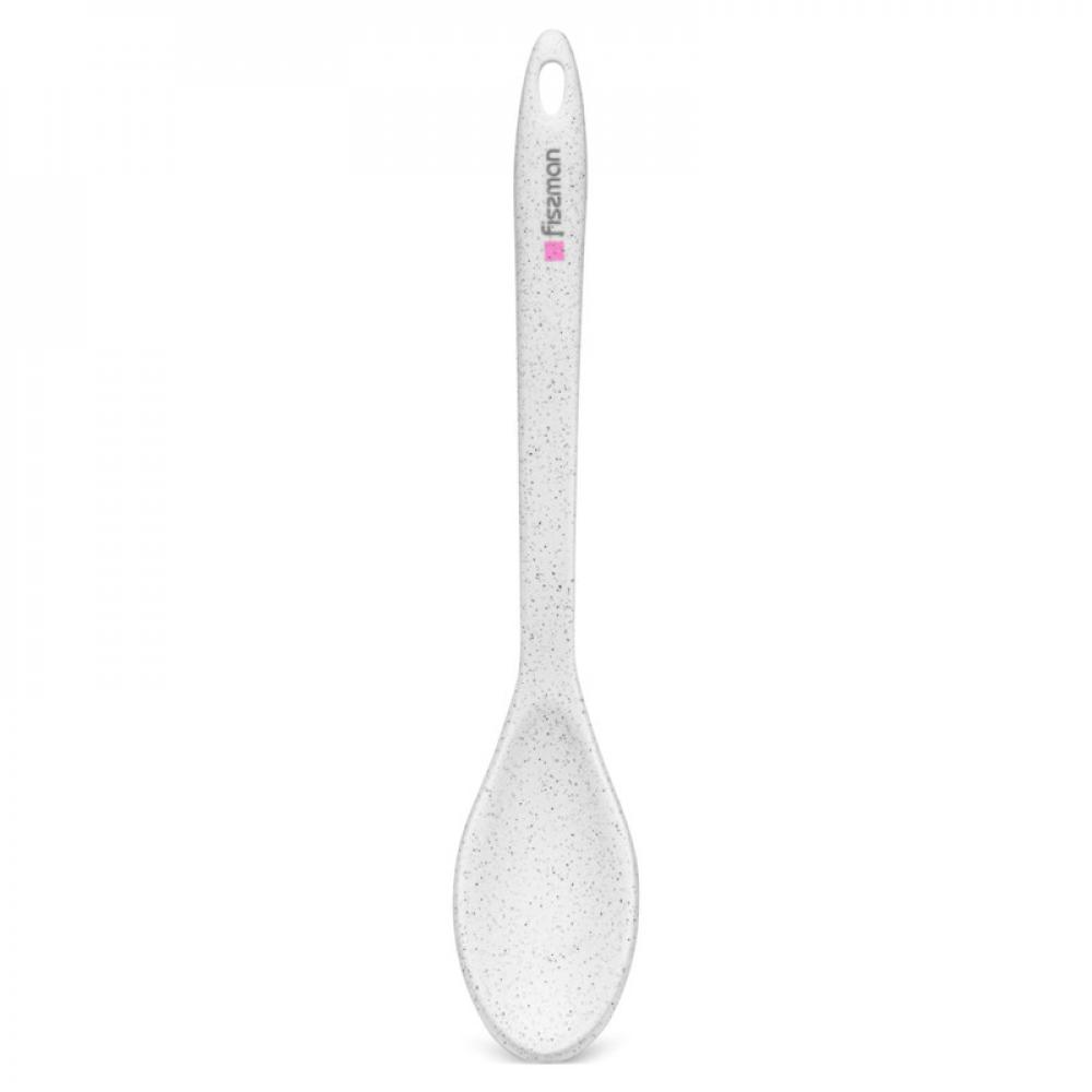 Fissman Serving Spoon White 33.5cm Bianca Series Nylon And Silicone fissman bamboo serving spoon with handle beige 30cm