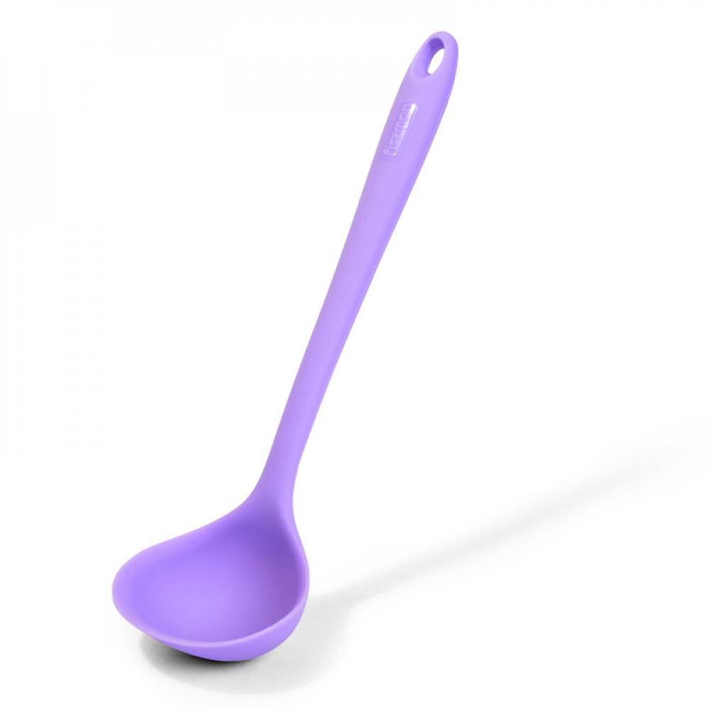 Soup Ladle Iris Series Silicone 29cm Purple silicone pat board meridian pats health pats multifunctional health care equipment massage hammers