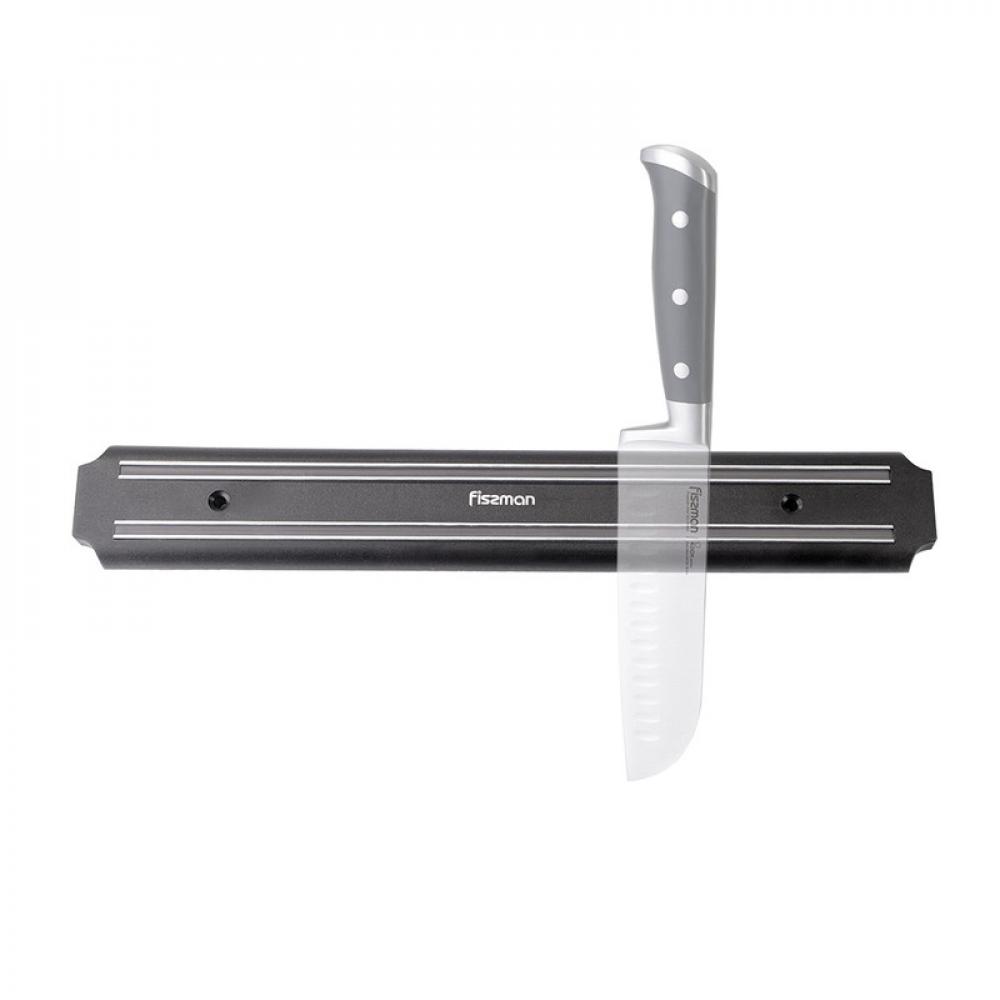 Fissman Wall Mounted Magnetic Knife Holder Black\/Clear 38cm