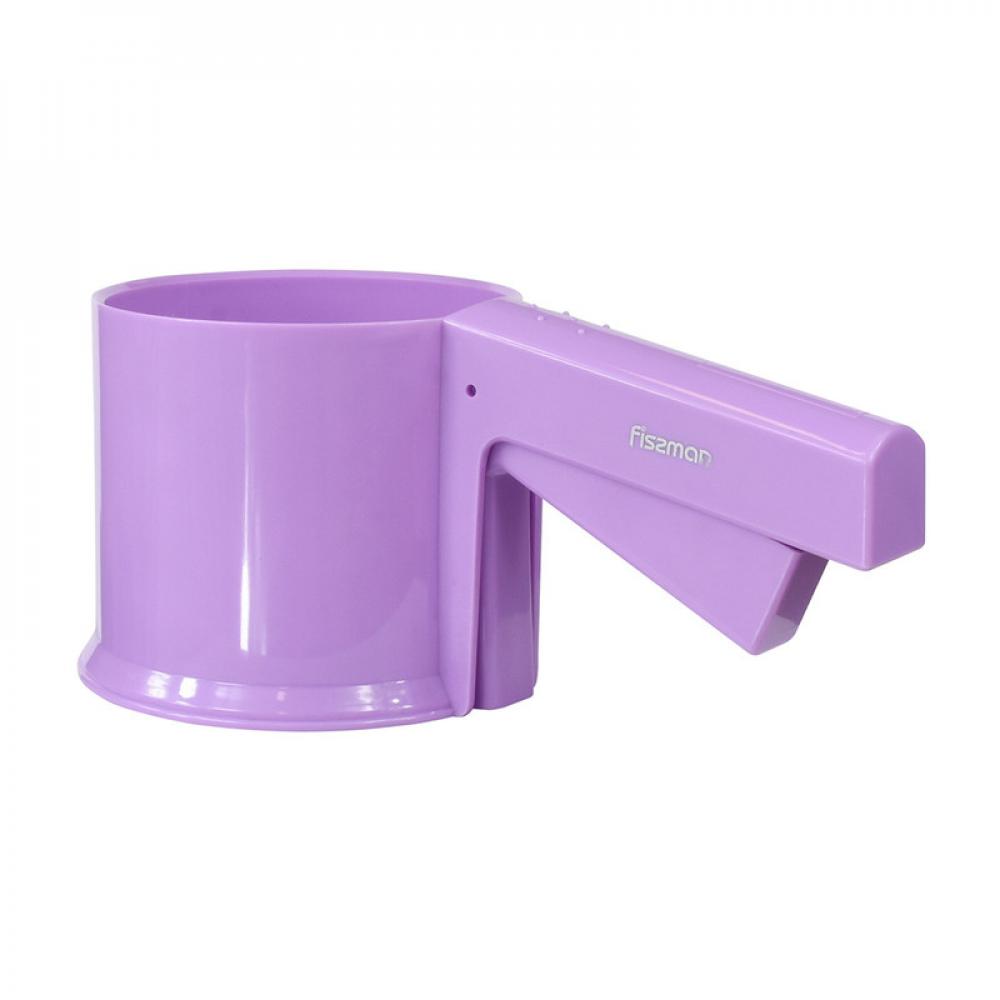Fissman Plastic Mug Sifter and Flour Strainer Purple fissman honey server with plastic handle silicone purple 20cm