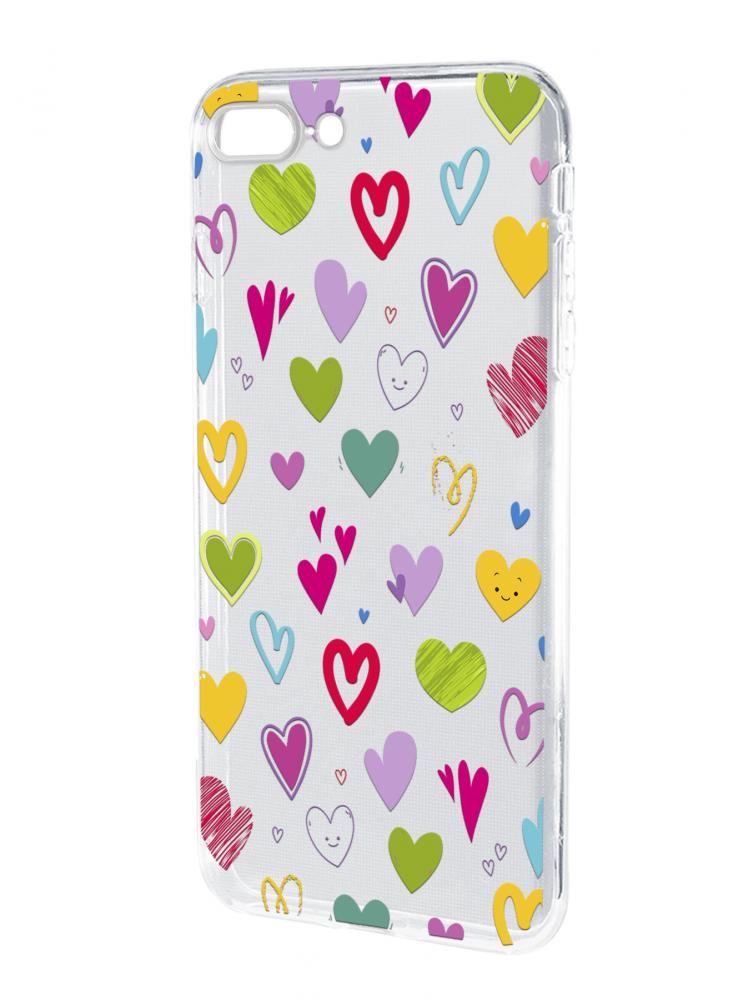 Protective Case Cover for Apple iPhone 7 Plus / 8 Plus Cute hearts
