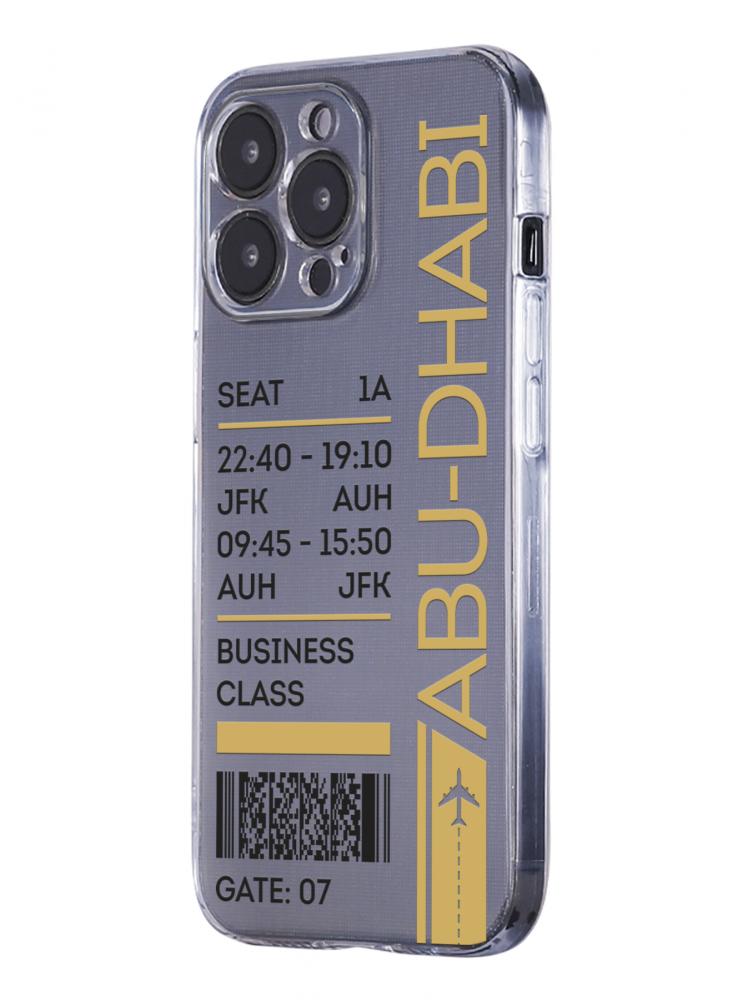 Protective Case Cover for Apple iPhone 13 Pro Max Ticket to Abu Dhabi