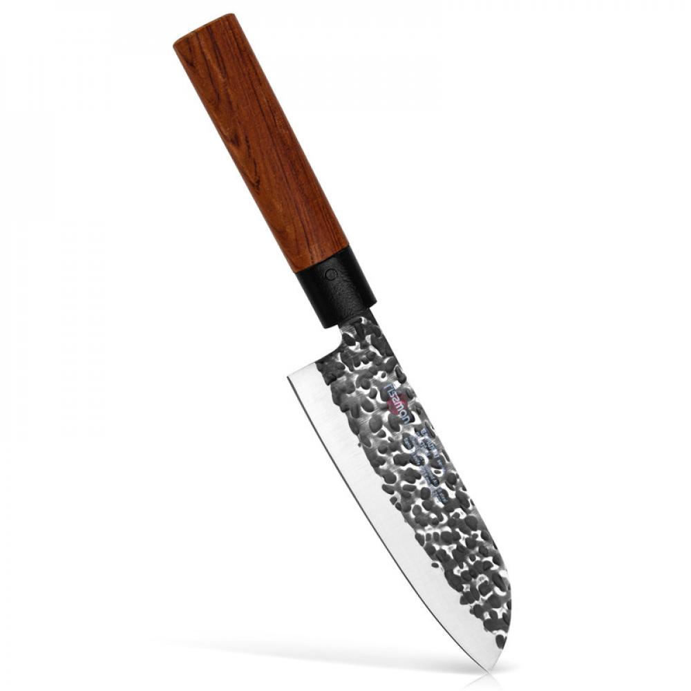 Fissman 6 Santoku Knife SAMURAI ITTOSAI 15 Cm(steel AUS-8) fissman 4 paring knife samurai kojiro 10 cm steel aus 8