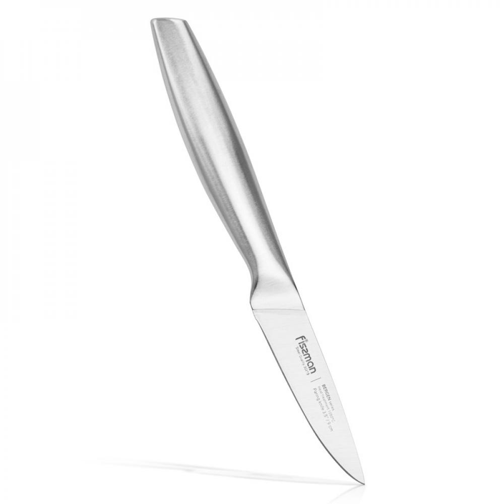 Fissman Paring Knife Silver 3.5inch (9 cm) fissman paring series stainless knife with sheath green 10cm