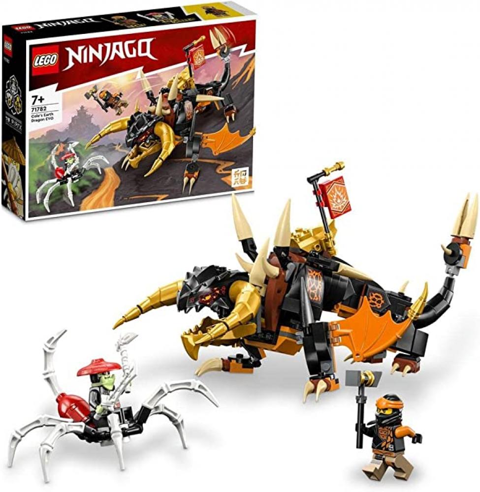 LEGO 71782 Cole's Earth Dragon EVO simulation cute action home decor party figurines dinosaurs skeleton model toy miniatures