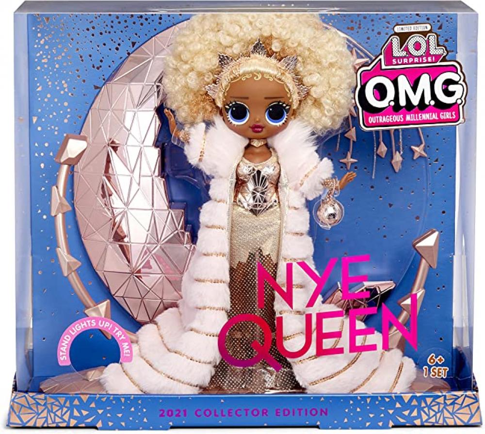 LOL Surprise OMG 2021 Holiday Collector Nye Queen fashion source poses