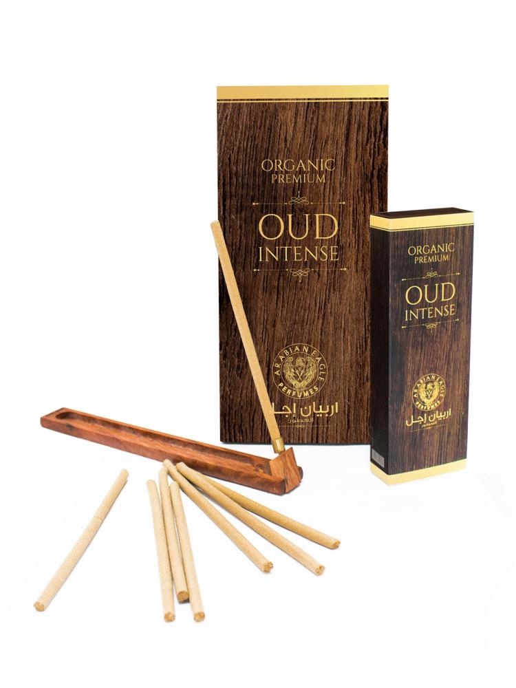 Arabian Eagle Organic Premium Oud Intense Incense Sticks 6MM Set backflow incense burner dragon purple sand waterfall incense holder with 10 pcs incense cones ideal for yoga temple decor relieve anxiety relieve