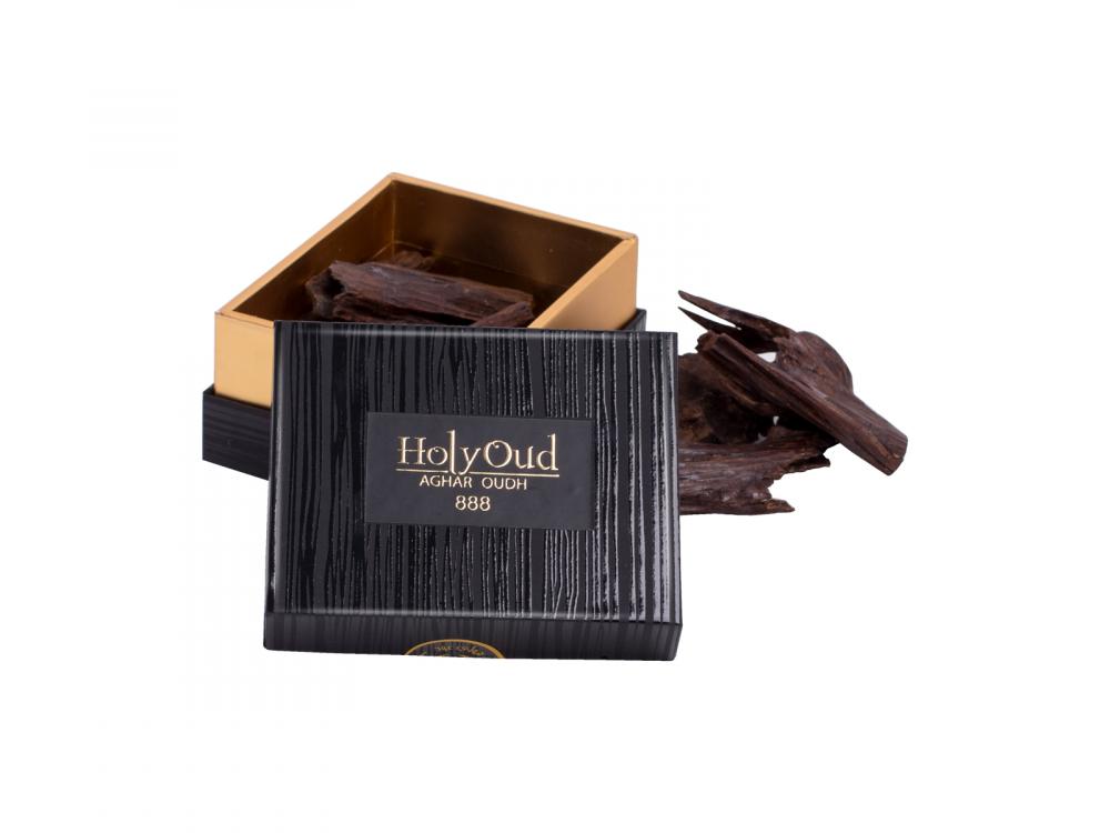 Holy Oud Aghar Oud 888 Perfumed Incense Sticks Agarwood 24GM backflow waterfall ceramic cone and stick incense burner for relaxing aromatherapy home decor and gifts with 10 free backflow incense cones