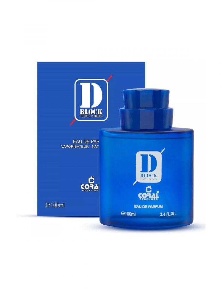 Coral D Block For Men Eau De Parfum 100ML Blue