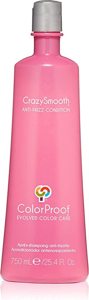 COLORPROOF CRAZY SMOOTH ANTI-FRIZZ CONDITIONER 750 ML colorproof biorepair 8 ag stem cell complex conditioner 750 ml