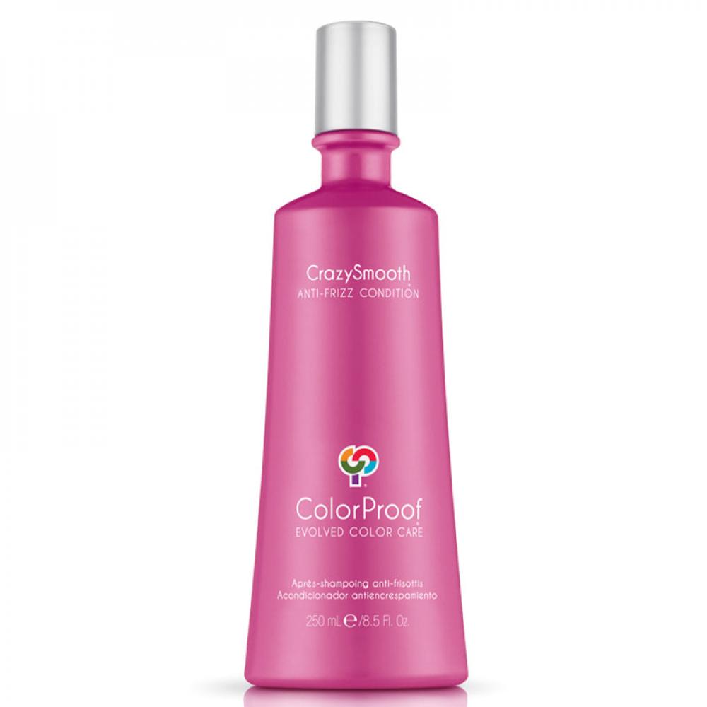 COLORPROOF CRAZY SMOOTH ANTI-FRIZZ CONDITIONER 250 ML colorproof biorepair 8 ag stem cell complex conditioner 750 ml