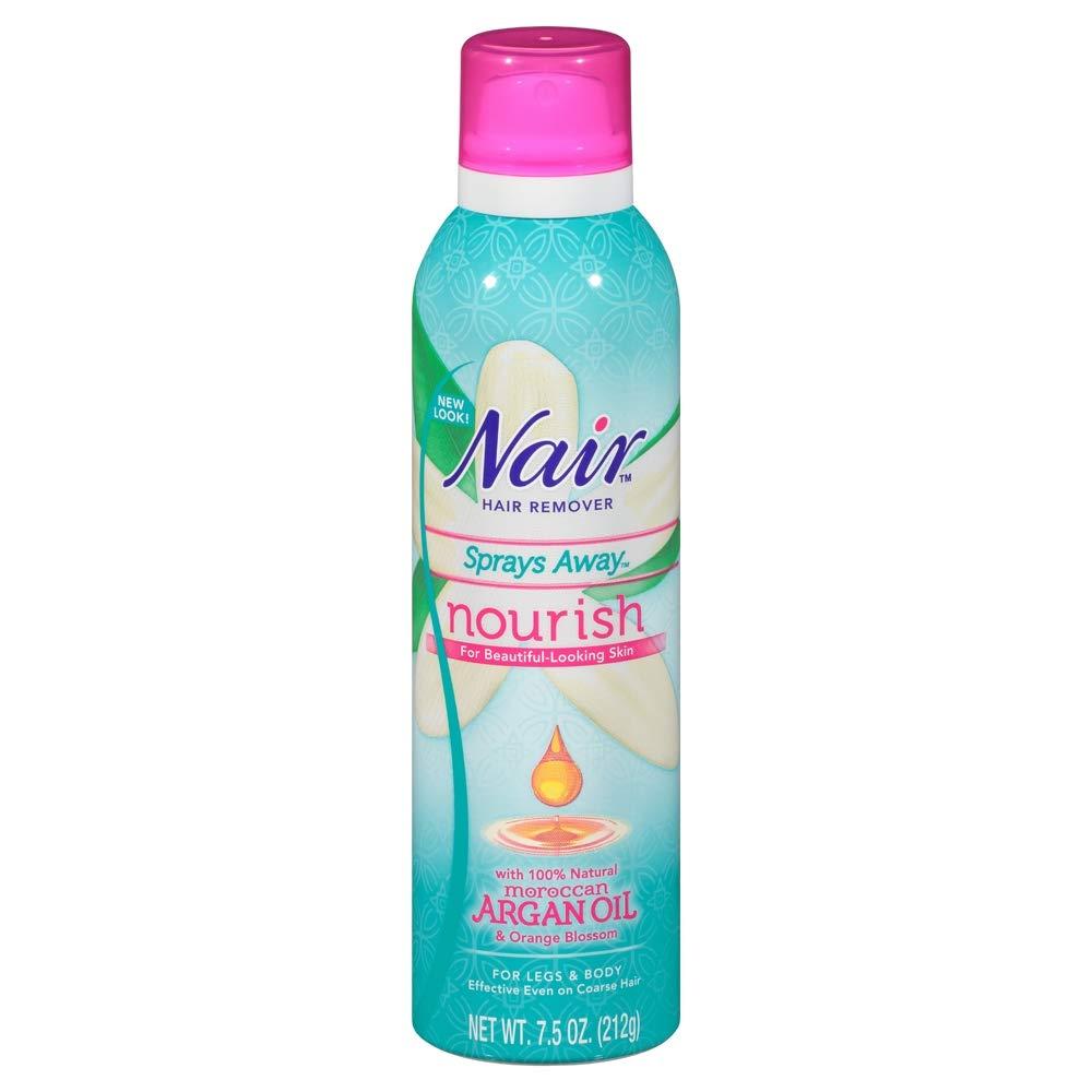 NAIR NOURISH SPRAY AWAY 212G uprooted depilatory spray natural plant extracts hair removal spray non irritating skin care powerful fast epilation remover