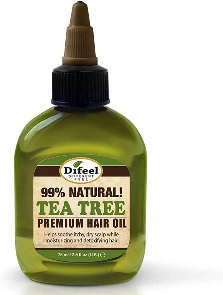 DIFEEL 99% NATURAL TEA TREE HAIR OIL 75 ML rosemary oil with rosemary extract nourishes the follicles and scalp 200 ml