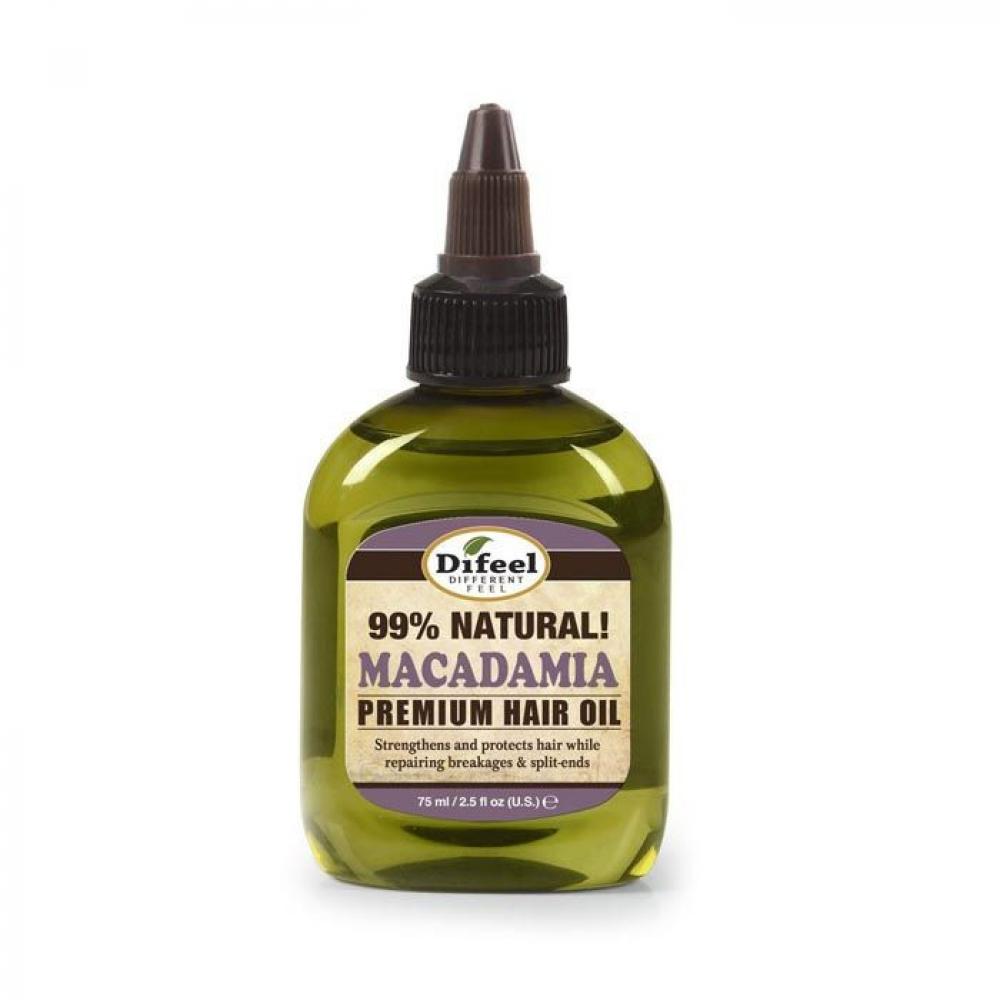 DIFEEL 99% NATURAL BLEND MACADAMIA HAIR OIL 75 ML macadamia natural oil conditioner for all hair types moisturizing rinse 300 ml