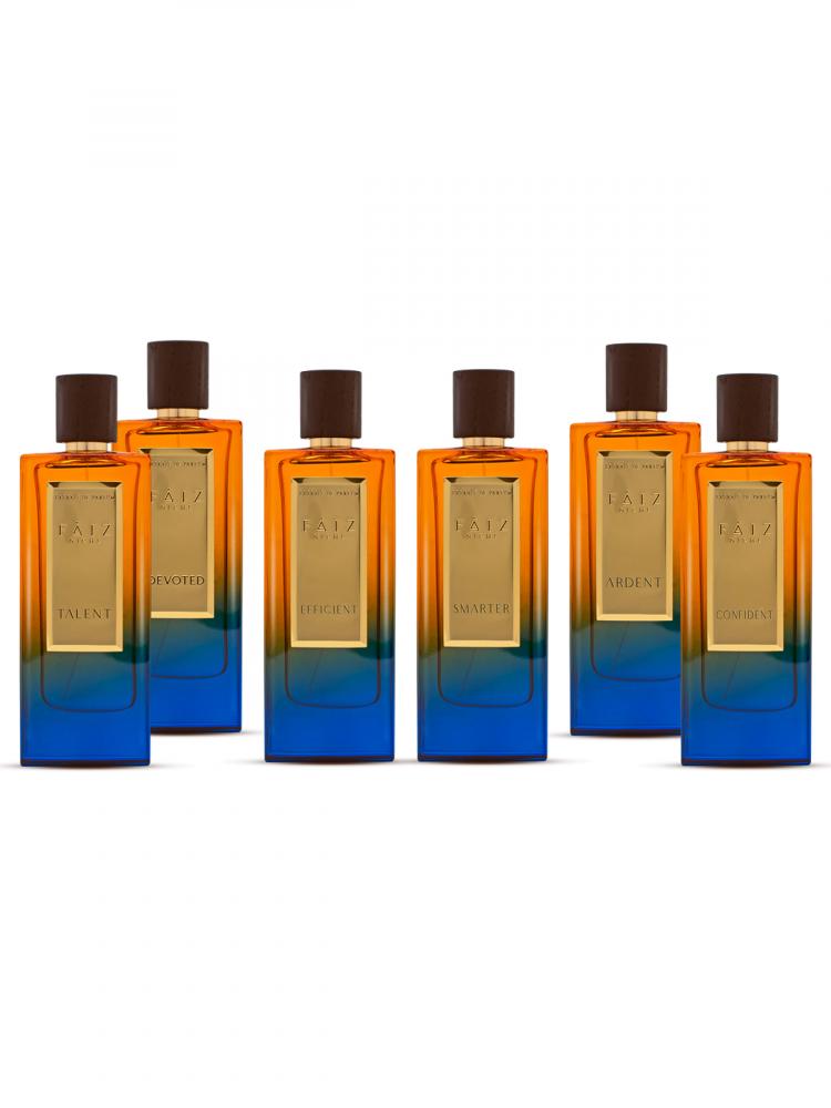 Faiz Niche Premium Collection Extrait De Parfum 6x80ml Perfume EDP Gift Set for Men and Women burgundy women strap top
