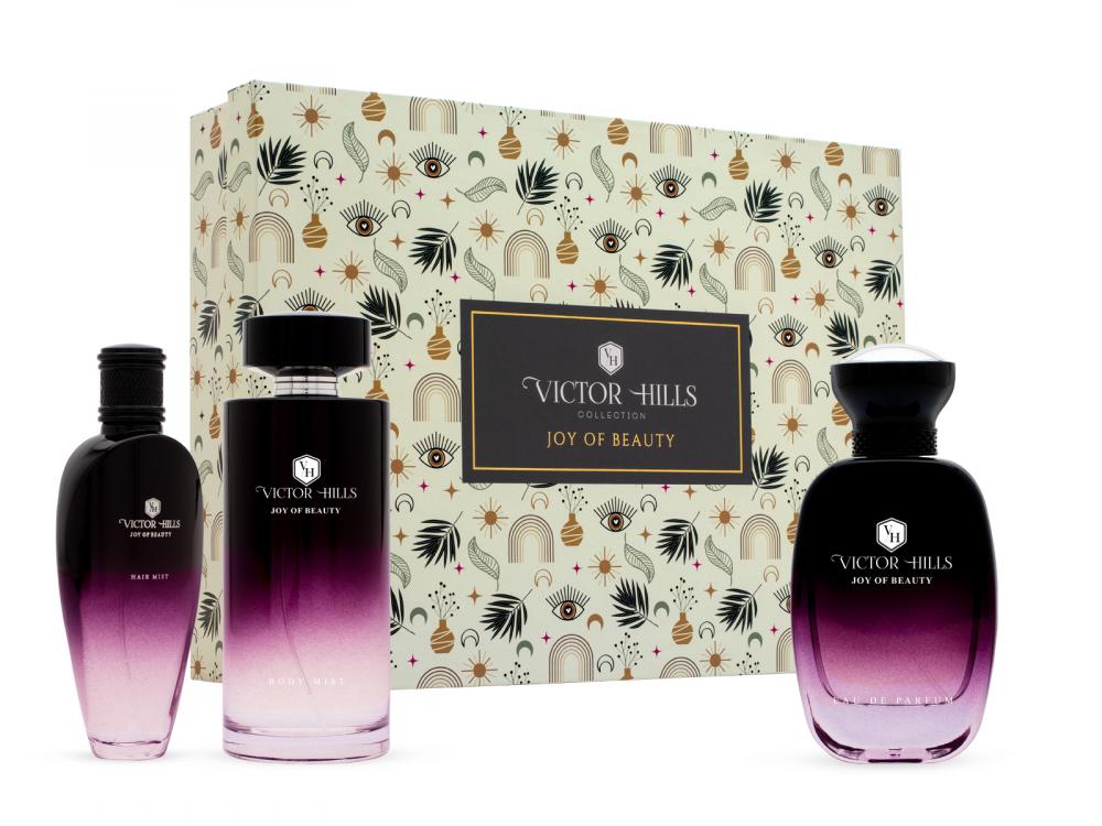 Victor Hills Joy Of Beauty Eau De Parfum 100ML Set For Women victor hills temptress eau de parfum for men and women