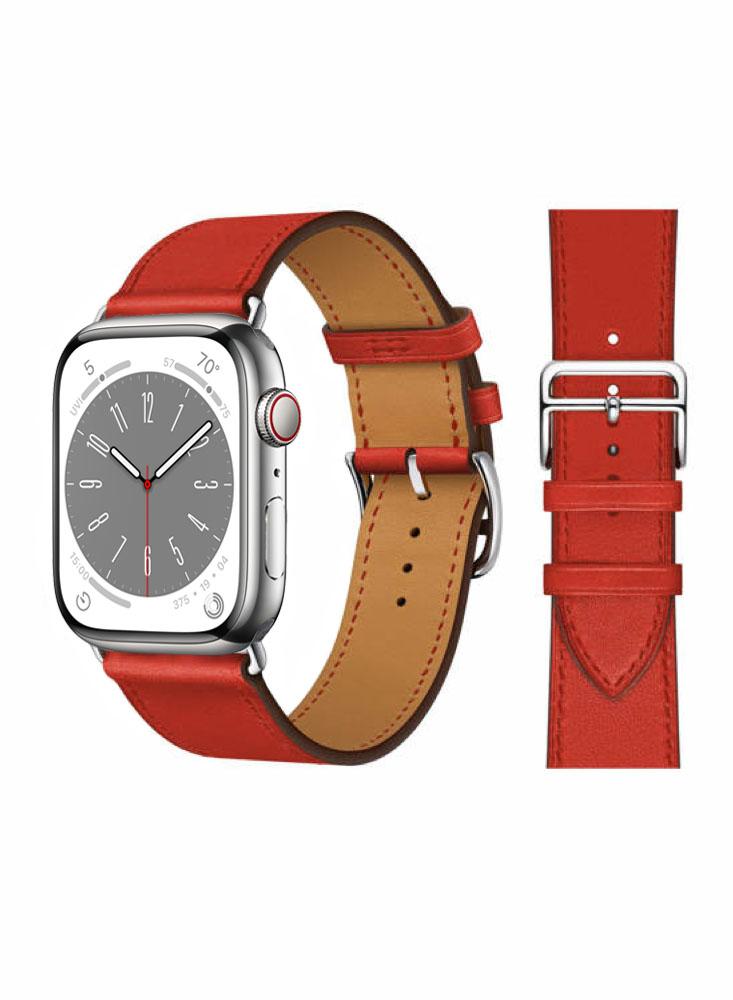 Perfii Genuine Leather Replacement Band For Apple Watch 49/45/44/42mm Series Ultra/8/7/6/5/4/SE men women watch band genuine leather straps 18mm 20mm 22mm 24mm watch accessories high quality suede vintage watchbands kzsp01