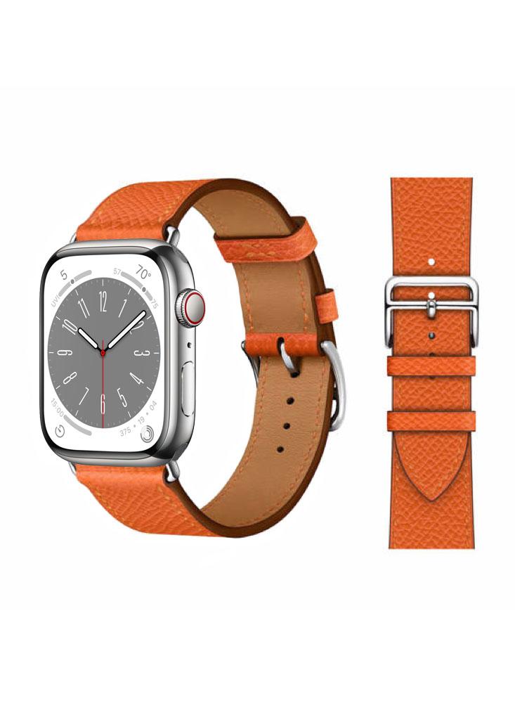 Perfii Genuine Leather Replacement Band For Apple Watch 49/45/44/42mm Series Ultra/8/7/6/5/4/SE