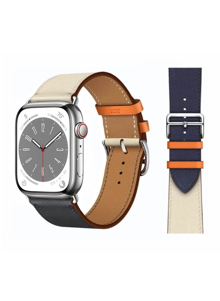 Perfii Genuine Leather Replacement Band For Apple Watch 49/45/44/42mm Series Ultra/8/7/6/5/4/SE watch band genuine leather straps 18mm 20mm 22mm watch accessories high quality brown colors watchbands