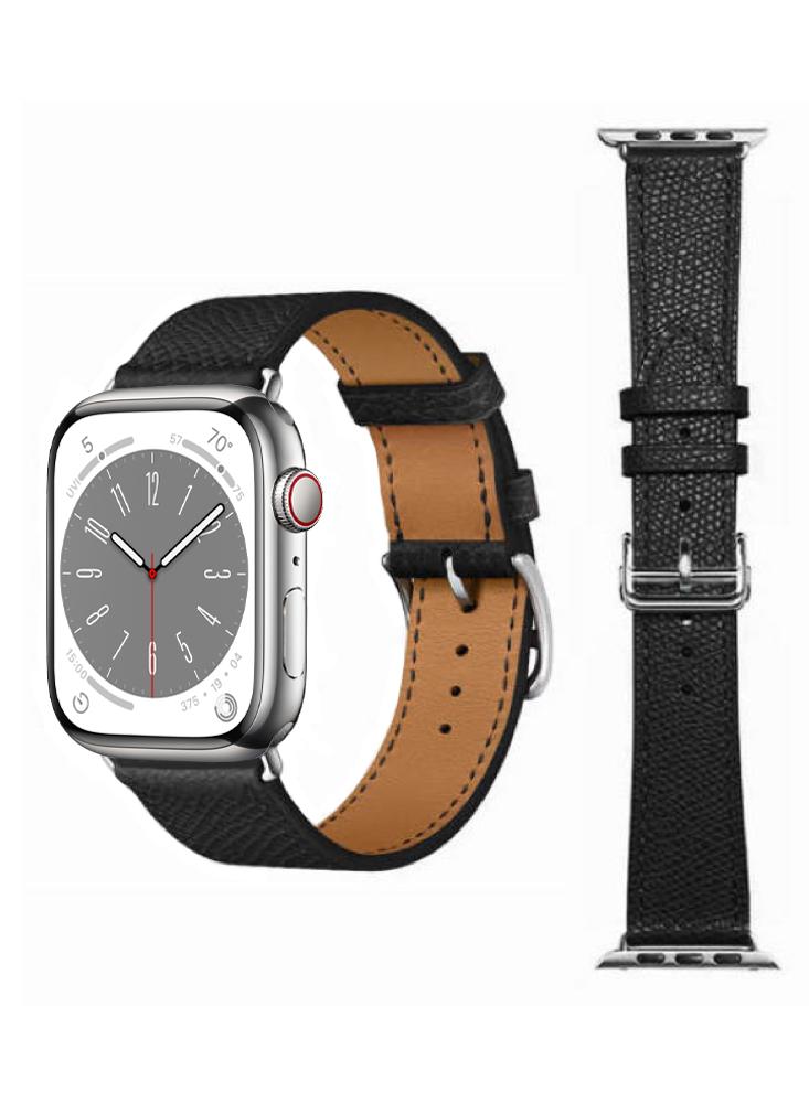 Perfii Genuine Leather Replacement Band For Apple Watch 49/45/44/42mm Series Ultra/8/7/6/5/4/SE