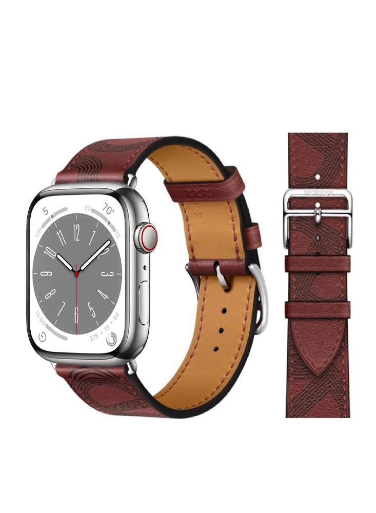 Perfii Genuine Leather Replacement Band For Apple Watch 49/45/44/42mm Series Ultra/8/7/6/5/4/SE luxury belts men high quality cowskin fashion male jeans for man genuine leather cowboy designer strapahq2129