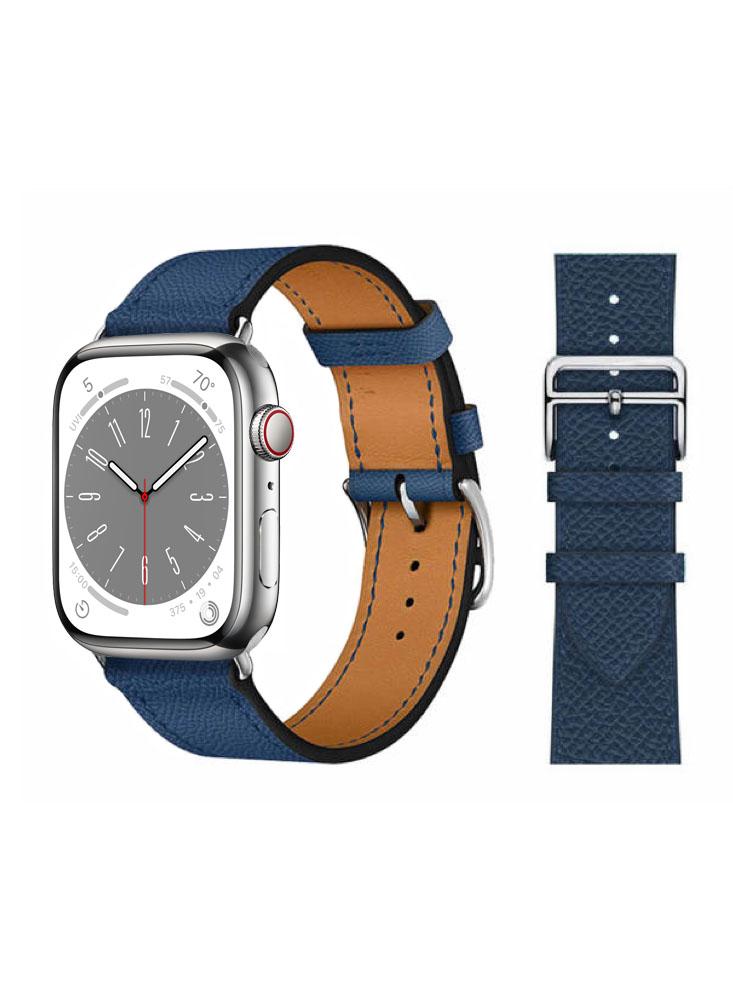 Perfii Genuine Leather Replacement Band For Apple Watch 41/40/38mm Series 8/7/6/5/4/SE