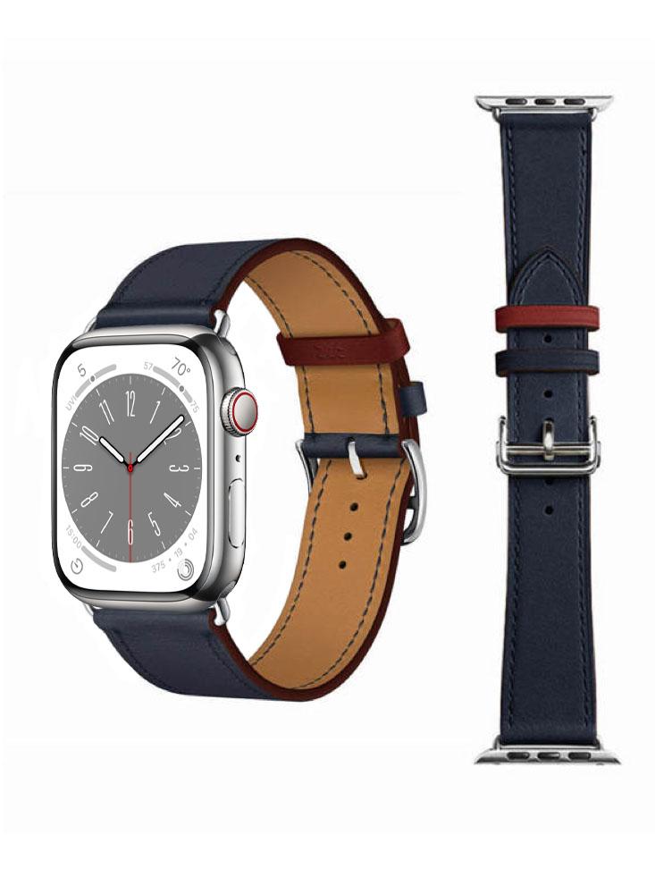 Perfii Genuine Leather Replacement Band For Apple Watch 41/40/38mm Series 8/7/6/5/4/SE new portable nurses high quality digital brooch fob nursing watch with safety clip electronics doctor clock gift nurse watch