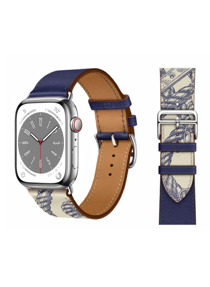 цена Perfii Genuine Leather Replacement Band For Apple Watch 41/40/38mm Series 8/7/6/5/4/SE