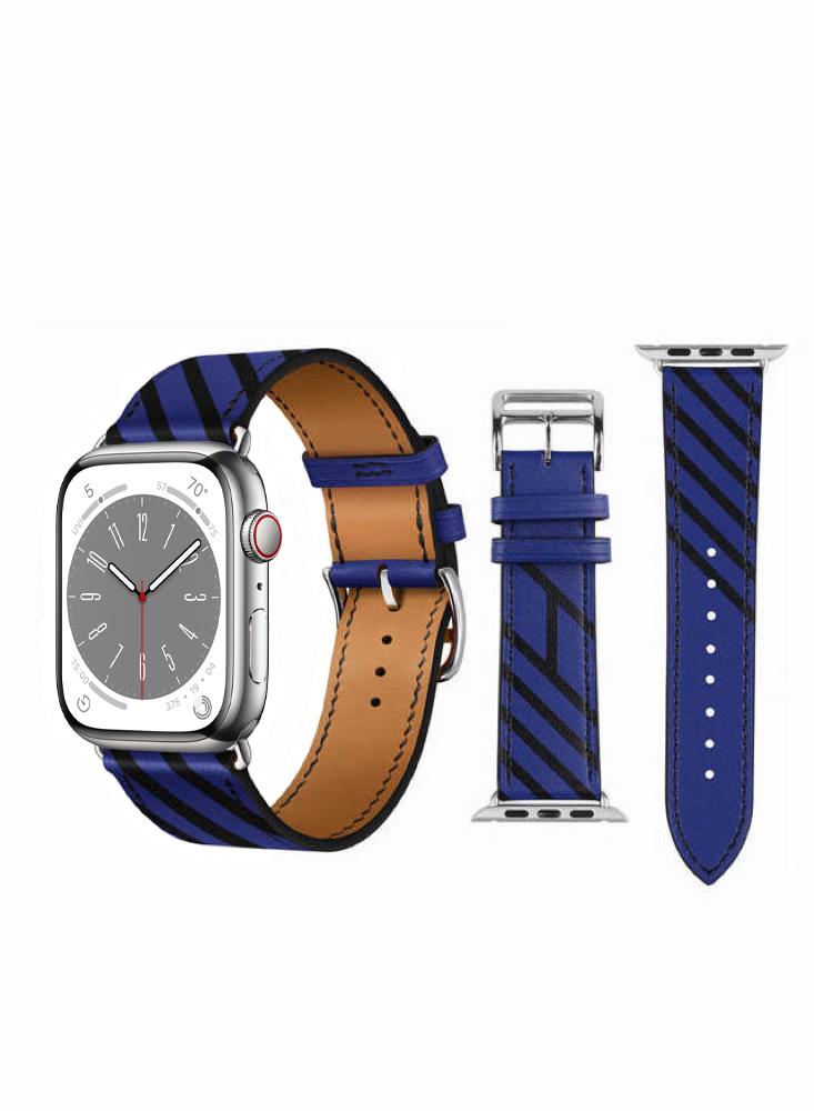 Perfii Genuine Leather Replacement Band For Apple Watch 41/40/38mm Series 8/7/6/5/4/SE