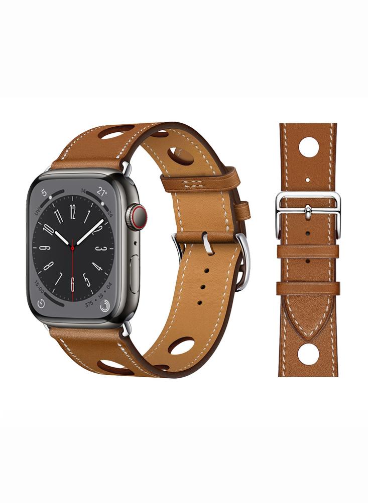 Perfii Genuine Leather Replacement Band For Apple Watch 41/40/38mm Series 8/7/6/5/4/SE miyocar 11 colors bling crown pacifier and pacifier clip unique design for baby sgs certificate safe and unique abcb 10