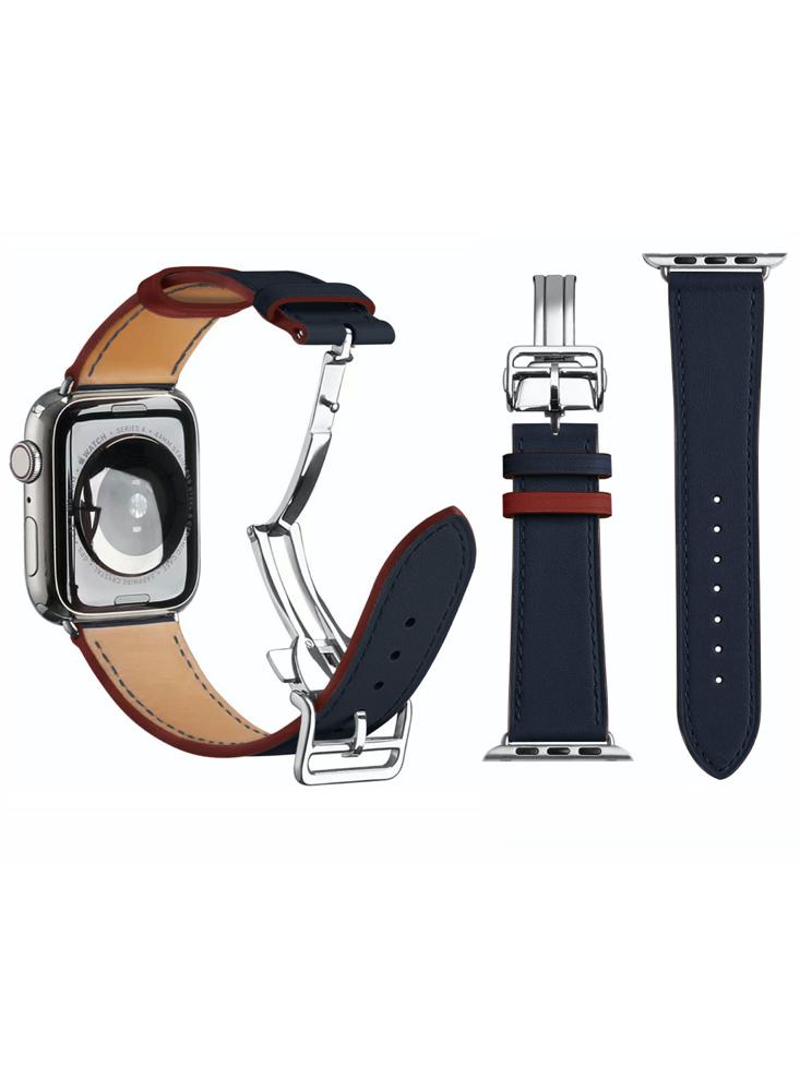 Perfii Supreme Folding Leather Replacement Band For Apple Watch 49\/45\/44\/42mm Series Ultra\/8\/7\/6\/5\/4\/SE 2021 new large size men s shoes simple style leather casual non slip outdoor hiking wear resistant breathable outdoor sports