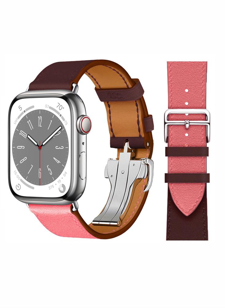 Perfii Supreme Folding Leather Replacement Band For Apple Watch 49\/45\/44\/42mm Series Ultra\/8\/7\/6\/5\/4\/SE new resin double screw slingshot flat rubber band fast pressing design professional outdoor sports catapult with red laser