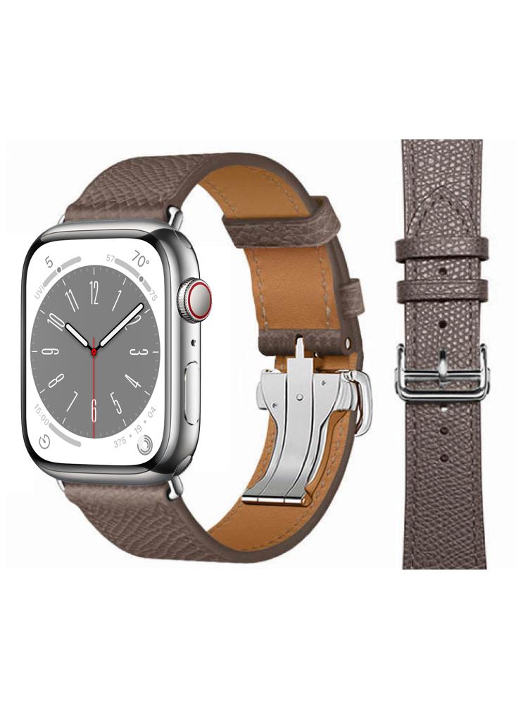 Perfii Supreme Folding Leather Replacement Band For Apple Watch 49\/45\/44\/42mm Series Ultra\/8\/7\/6\/5\/4\/SE men s welding wear resistant suit outdoor labor protection jeans in spring