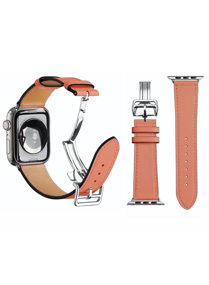 Perfii Supreme Folding Leather Replacement Band For Apple Watch 41\/40\/38mm Series 8\/7\/6\/5\/4\/SE