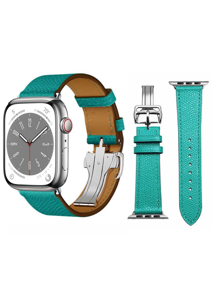 цена Perfii Supreme Folding Leather Replacement Band For Apple Watch 41\/40\/38mm Series 8\/7\/6\/5\/4\/SE