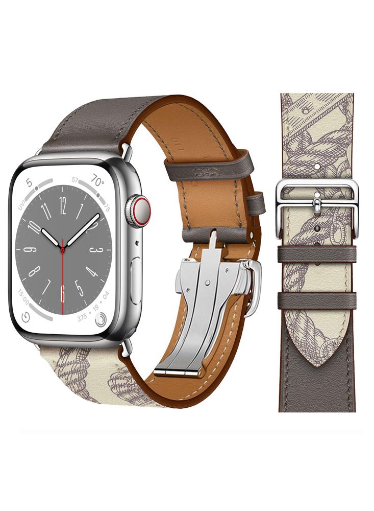 Perfii Supreme Folding Leather Replacement Band For Apple Watch 41\/40\/38mm Series 8\/7\/6\/5\/4\/SE w1800 2 to my son i love you forever engraved wooden watch luxury wrist men watch custom personalized watches gifts