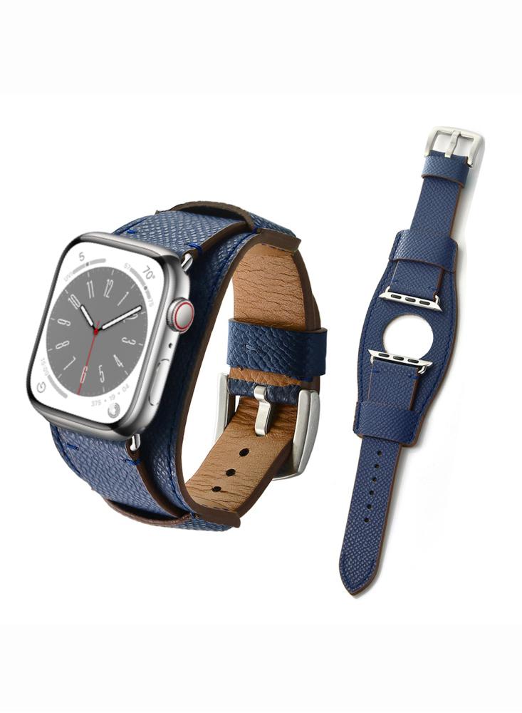 Perfii Genuine Leather Replacement Band For Apple Watch 41/40/38mm Series 8/7/6/5/4/SE maikes genuine leather watchband 20mm 22mm 24mm watch accessories watch straps vintage bracelet watch band for citizen watch