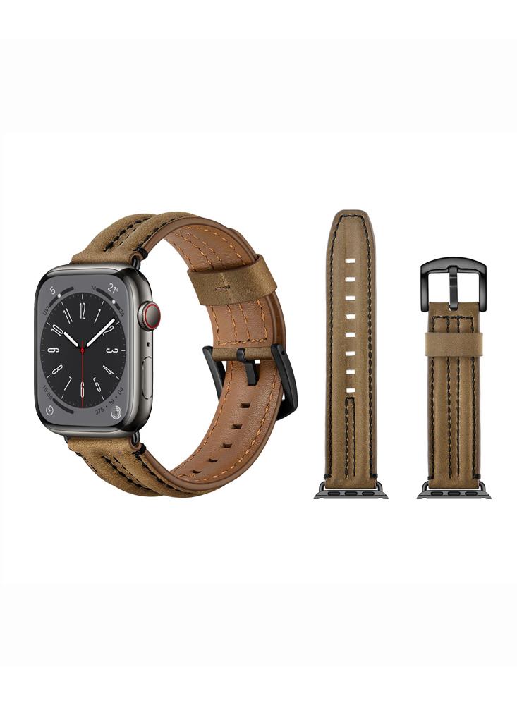 Perfii Humped Leather Replacement Band For Apple Watch 49\/45\/44\/42mm Series Ultra\/8\/7\/6\/5\/4\/SE vigorously rubber band slingshot resin high precision flat leather slingshot professional fast bow outdoor special for hunting
