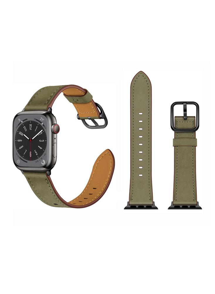 Perfii Genuine Leather Replacement Band For Apple Watch 41/40/38mm Series 8/7/6/5/4/SE