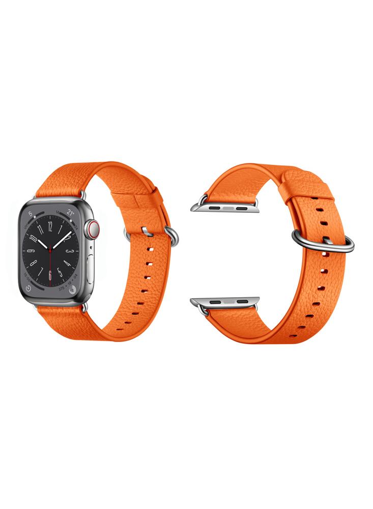 Perfii Genuine Leather Replacement Band For Apple Watch 41/40/38mm Series 8/7/6/5/4/SE