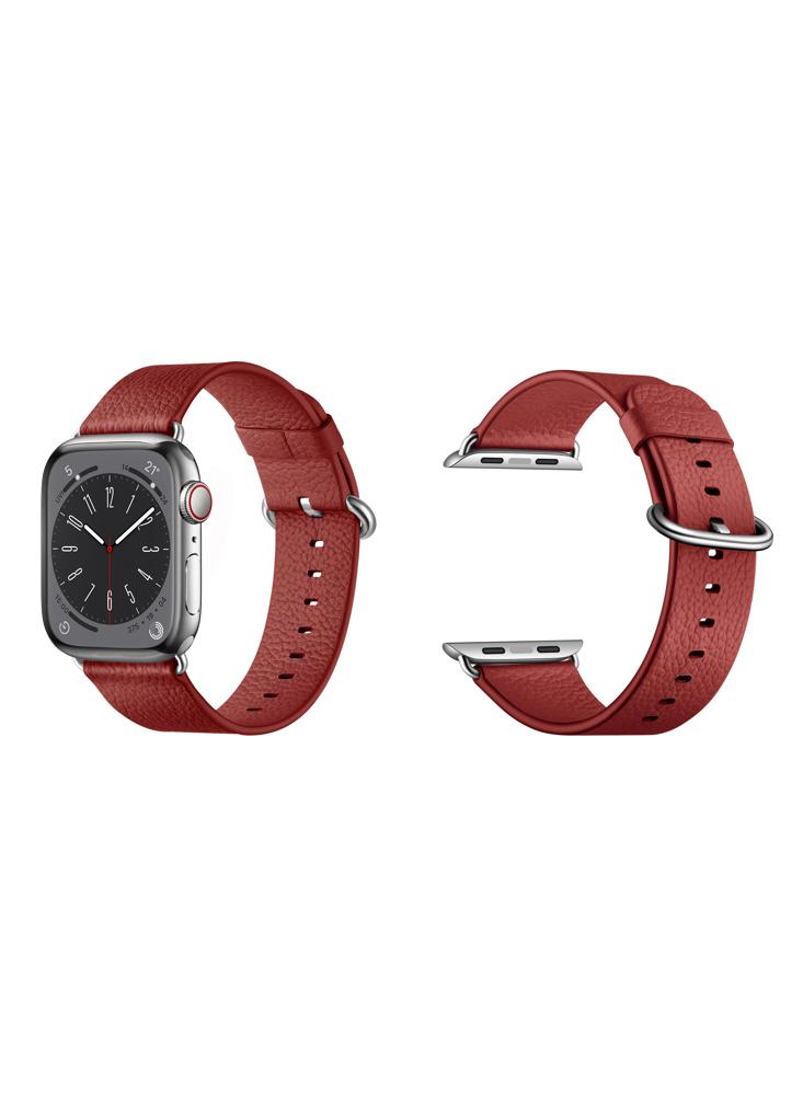 Perfii Genuine Leather Replacement Band For Apple Watch 41/40/38mm Series 8/7/6/5/4/SE belt without buckle 3 5cm wide genuine leather automatic belt body strap without buckle belts men good quality male waistband