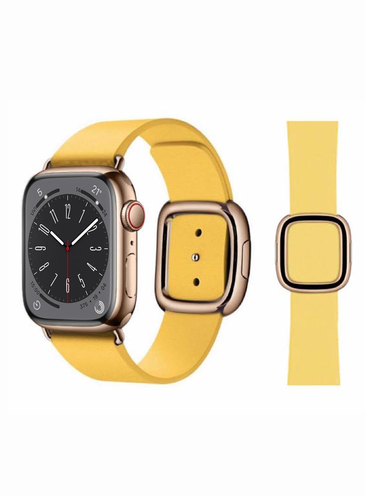 Perfii Leather Replacement Band For Apple Watch 41\/40\/38mm Series 8\/7\/6\/5\/4\/SE hot color gold color plastics safety eyes with washer 9 size can choose 5 18mm from corn flower