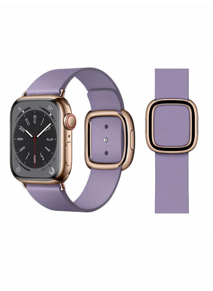 Perfii Leather Replacement Band For Apple Watch 41/40/38mm Series 8/7/6/5/4/SE maikes calfskin leather watchband soft material watch band 18mm 20mm 22mm 24mm with rose gold stainless steel buckle wrist strap