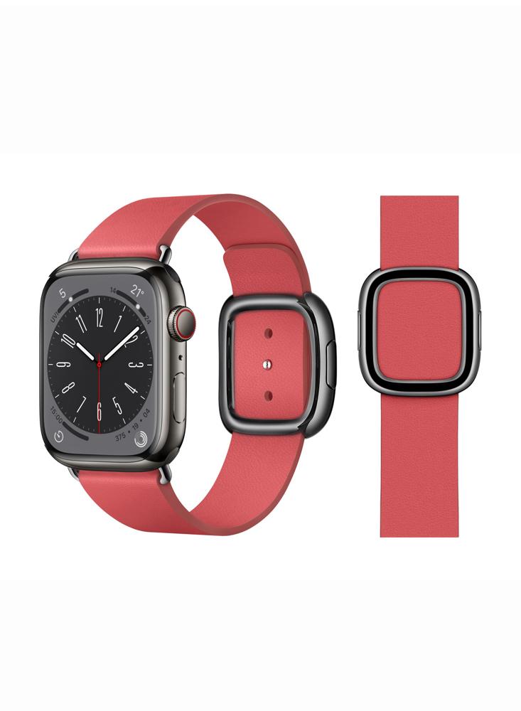 Perfii Leather Replacement Band For Apple Watch 41\/40\/38mm Series 8\/7\/6\/5\/4\/SE in stock 1 6 tym100 female black red short style leather jacket coat clothes for 12 ph tbl figure body