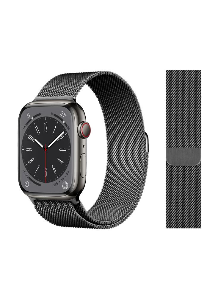 Perfii Milanese Replacement Band for Apple Watch 49, 45, 44, 42 mm Series Ultra 8 7 6 5 SE 4 3