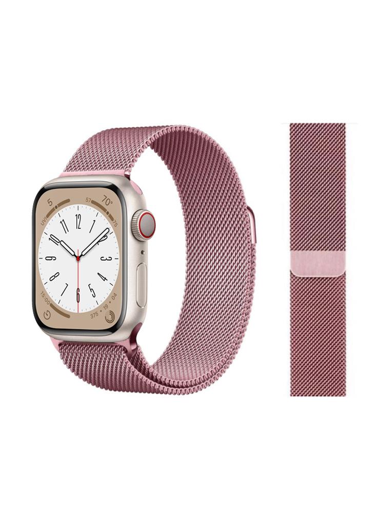 Perfii Milanese Replacement Band for Apple Watch 49, 45, 44, 42 mm Series Ultra 8 7 6 5 SE 4 3 luxury brand high end diamond gold high quality european and american fashion casual stainless steel strap ladies quartz watch