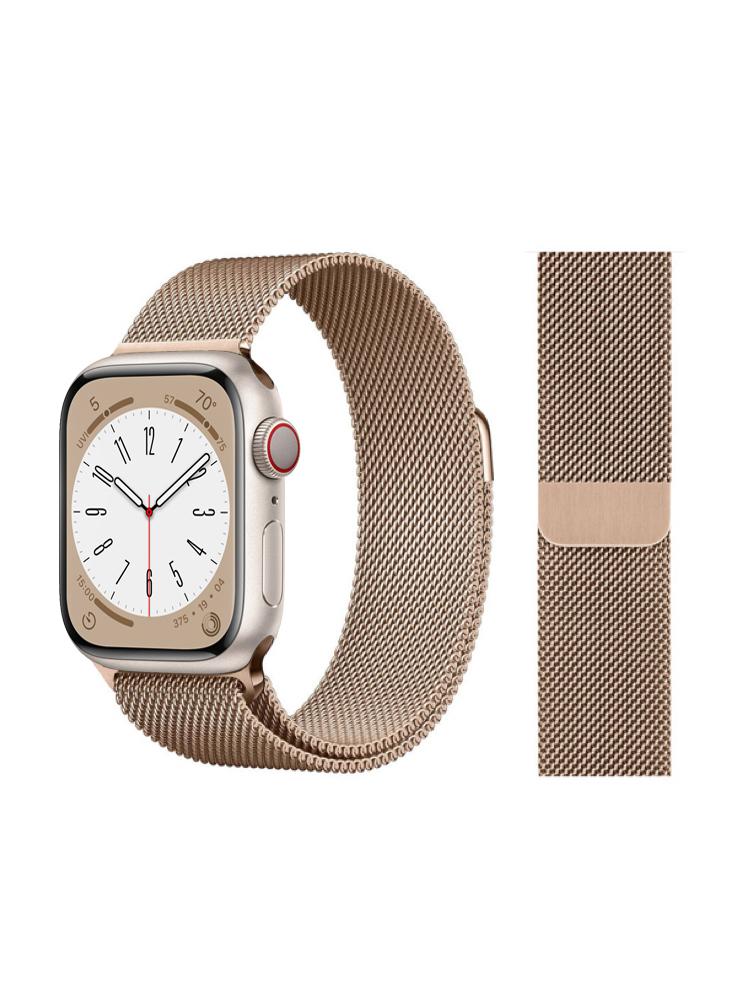 Perfii Milanese Replacement Band for Apple Watch 49, 45, 44, 42 mm Series Ultra 8 7 6 5 SE 4 3 20mm 22mm stainless steel watch band bracelet new high quality womens men metal polished strap watchbands accessories