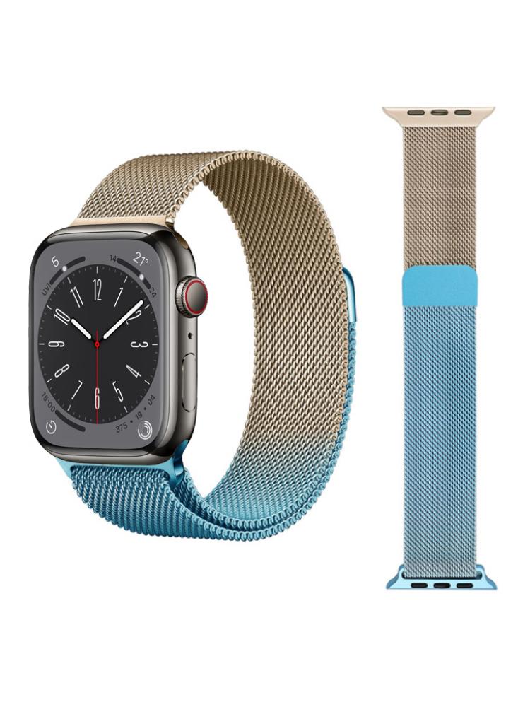 Perfii Milanese Replacement Band for Apple Watch 49, 45, 44, 42 mm Series Ultra 8 7 6 5 SE 4 3 new high quality watchbands 18mm 20mm 21mm 22mm stainless steel black silver watches mesh band watch bracelet strap fit brands