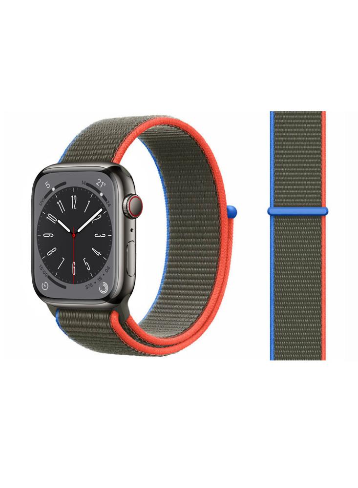 Perfii Nylon Loop Replacement Band for Apple Watch 49\/45\/44\/42mm Series Ultra\/8\/7\/6\/SE\/5\/4\/3 30pcs golf shoe spikes pins golf training aids black clamp cleats studs replacement plastic comfort durability with removal tool
