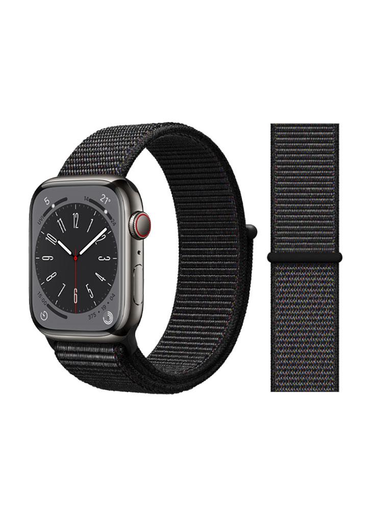 Perfii Nylon Loop Replacement Band For Apple Watch 41\/40\/38mm Series 8\/7\/6\/SE\/5\/4\/3 compatible with matte watch apple watch case for 44mm 40mm 42mm 38mm hard pc bumper screen protector for iwatch se 6 5 4 3 2 1